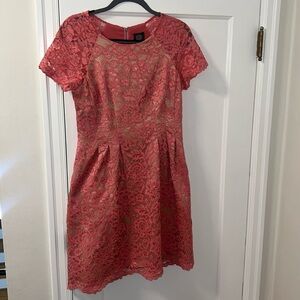 Vince Camuto Pink Lace Dress
